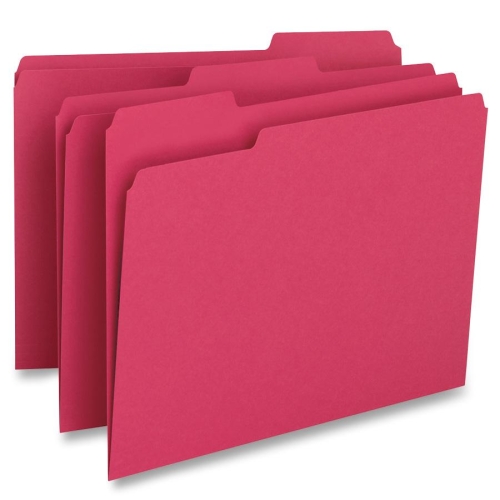 pink folders