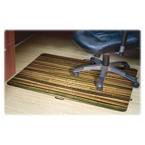ES Robbins Design Series Bamboo Rectangle Chairmat 
