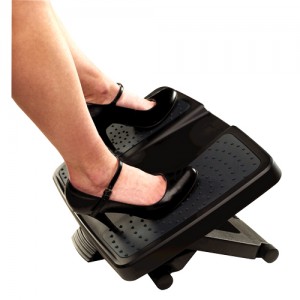 Elevates feet and legs to relieve lower back pressure.