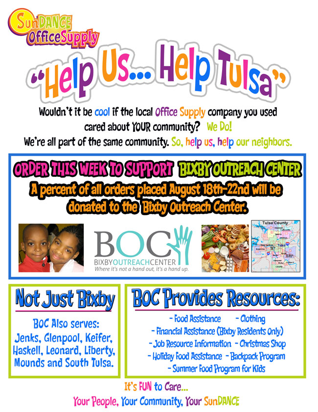 Help Us... Help Tulsa - Bixby Outreach Center