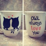 owl sharpie mugs