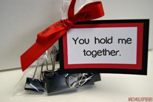 valentines binder clip