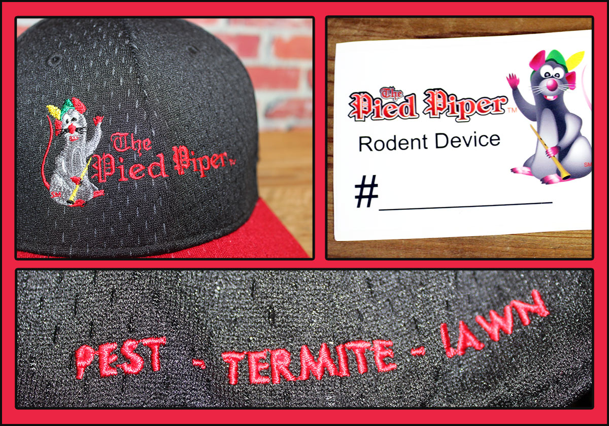 Custom hats and stickers with logo